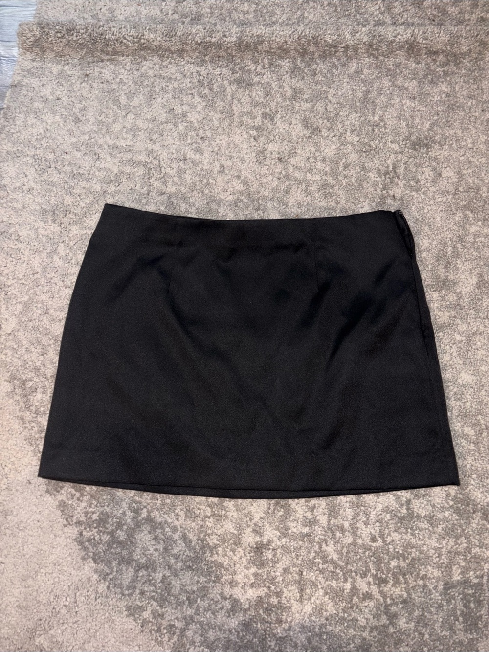 Black Mini Skirt - Clean A-Line Silhouette